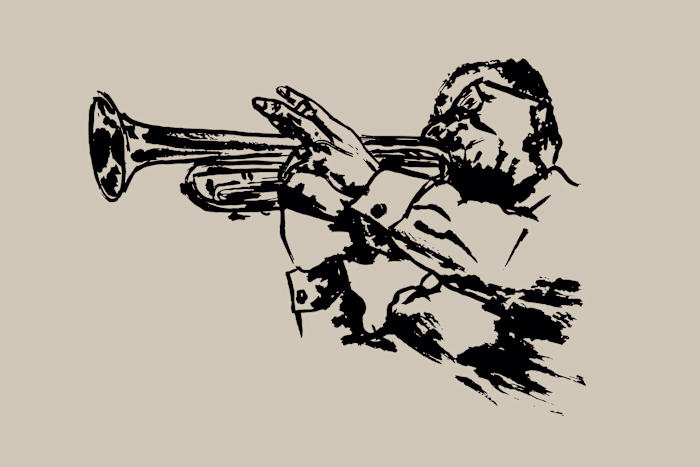 Custom hand-made illustrations for a jazz themed restaurant 🎷🍲