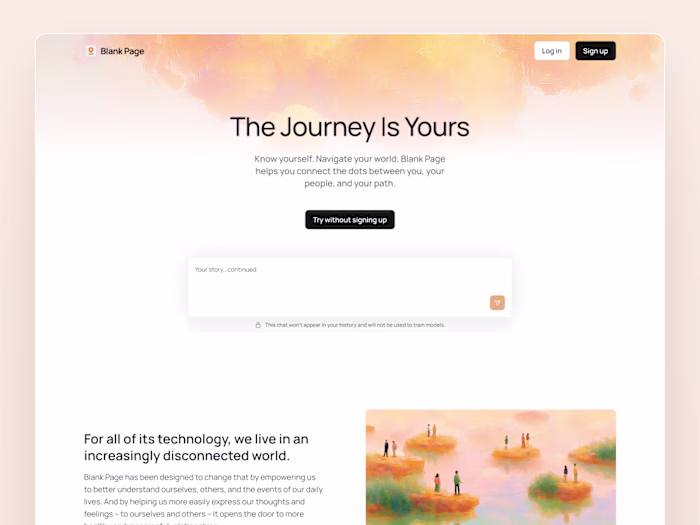 Blank Page Self-Portrait Project