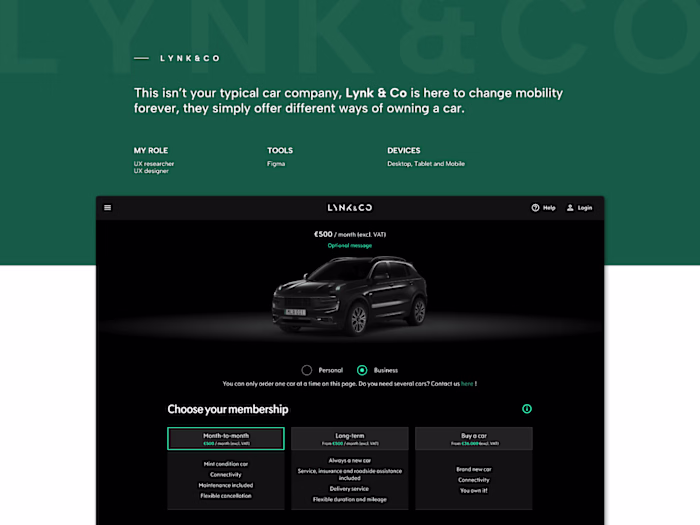 Designing a B2B e-commerce mobility solution