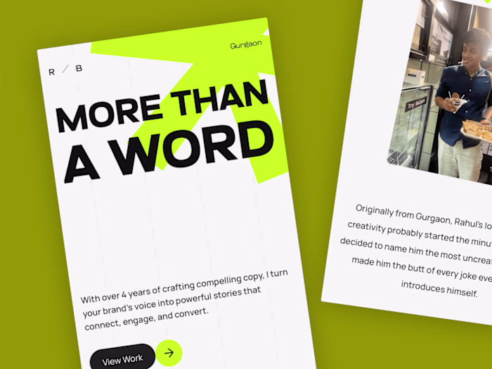 Concept design - Portfolio