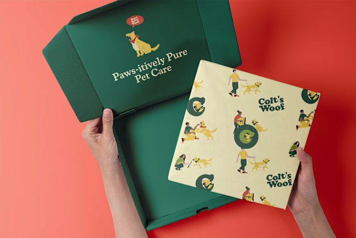 Colt's Woof - Pet Care Brand Identity & Packaging 