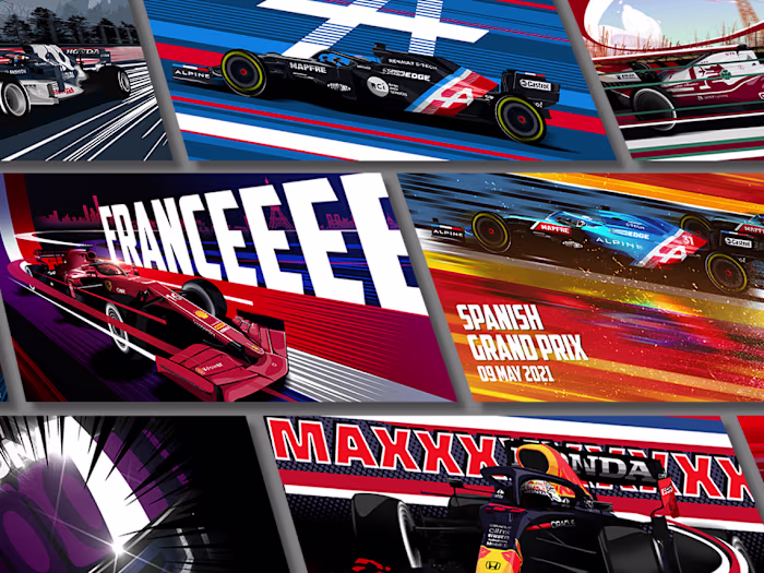 Motorsport Custom Illustrations