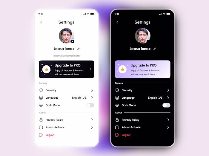 Profile & Settings UI | Clean Mobile App Design