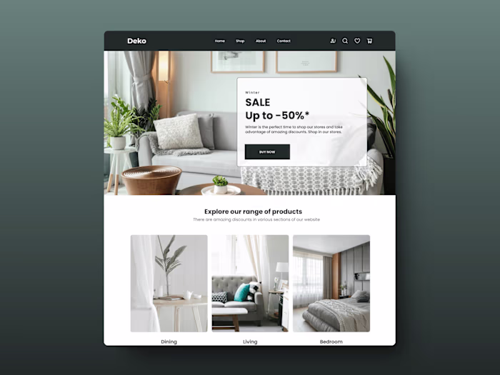 Designing an E-commerce Website for an Interior Design Store