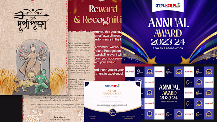 Designed Printable Backdrops, Invitations, Certificates & more