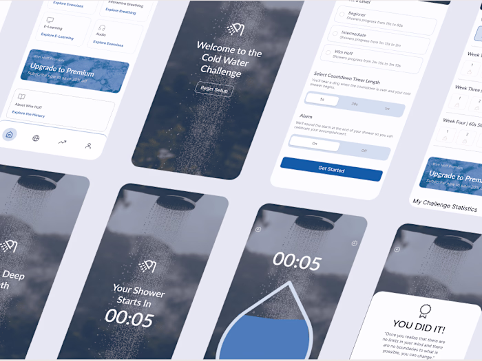 Helping Wim Hoff improve their Cold Shower Experience (Mobile)