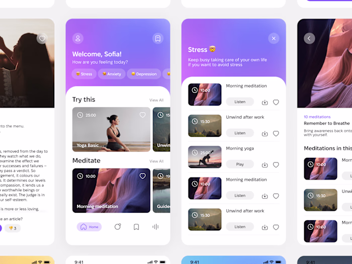 Yoga & Meditation Mobile App