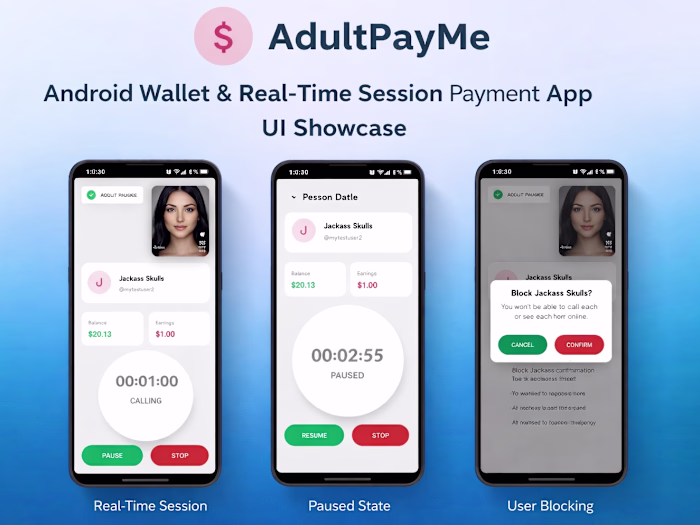 AdultPayMe is a full-production Android