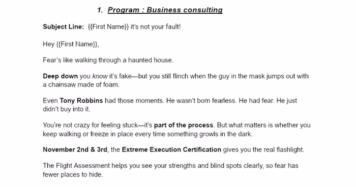 G3 Nation cold emails 