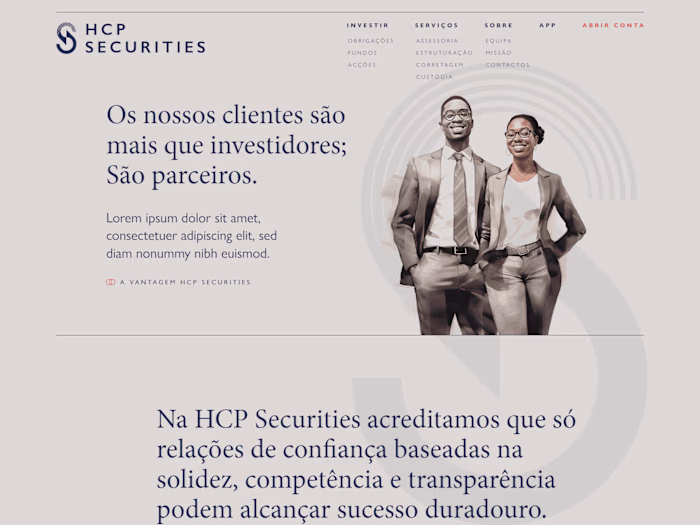 HCP Securities Website Development