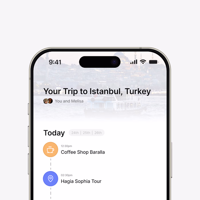 All-in-One Trip Planning App Concept Design