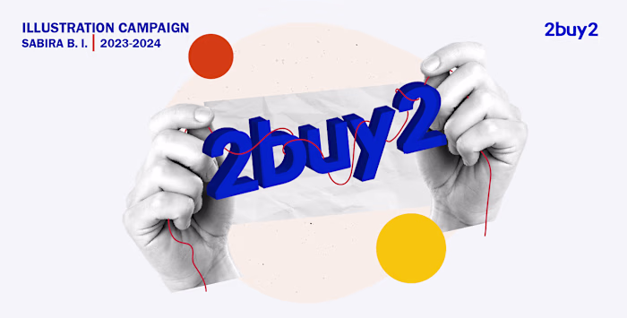 Collection of brand illustrations for 2buy2 :: Behance