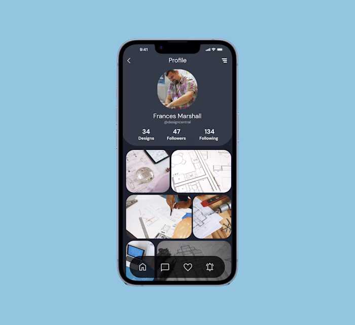 Day 006 — User Profile | 100 days UI challenge