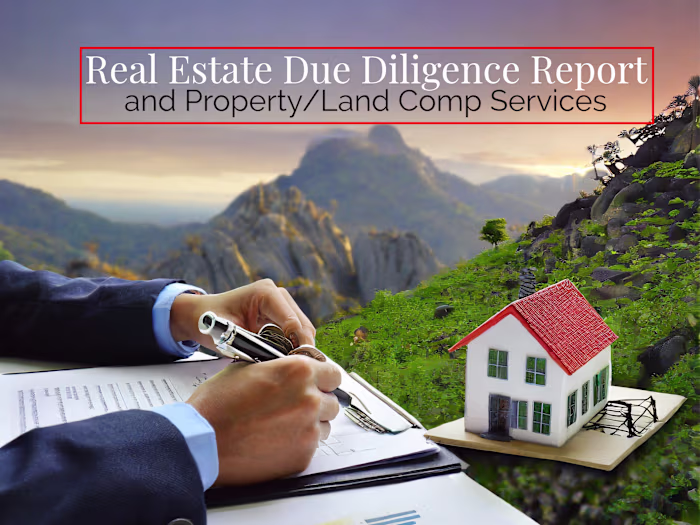 Property Due Diligence Report And Property Comparables 
