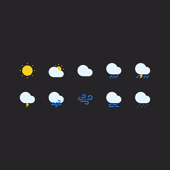Weather Icons for a Website