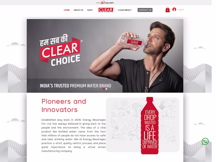 Shop 200ml, 500ml & 1L Water Bottles - Delivered by Clear Pani