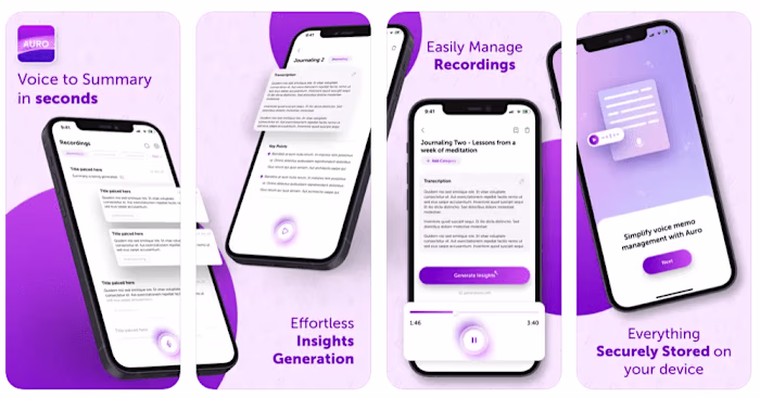 Auro - Voice Memo Summaries