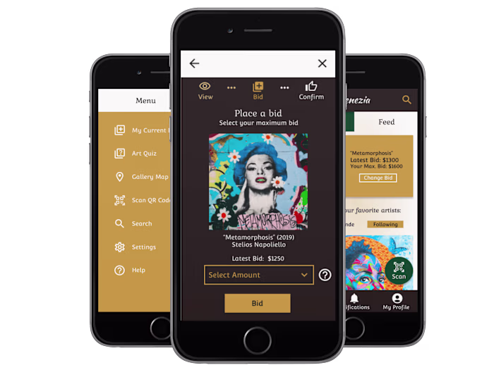 Art Auction App Design