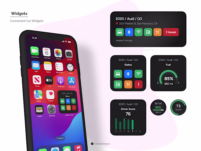 Connected Car Widgets