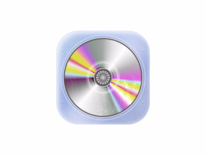Compact Disc App Icon made in Figma ✨