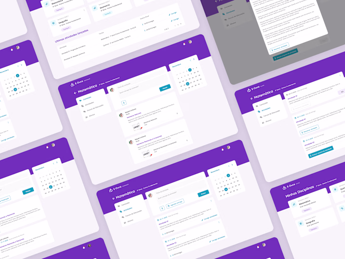 E-Learning Plataform Concept Design