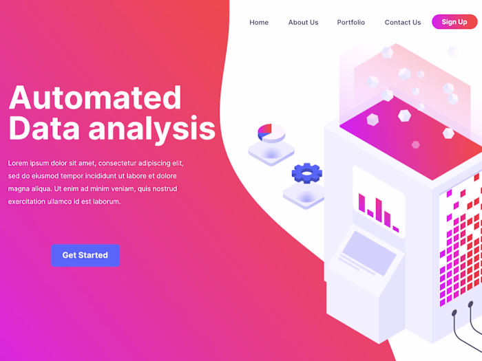 Interactive Landing Page Sample 