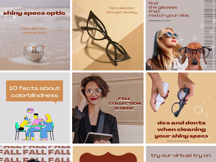 Instagram feed design and management 