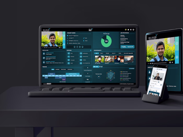 Web app for visual profiling, jobs and upskilling (Professional…