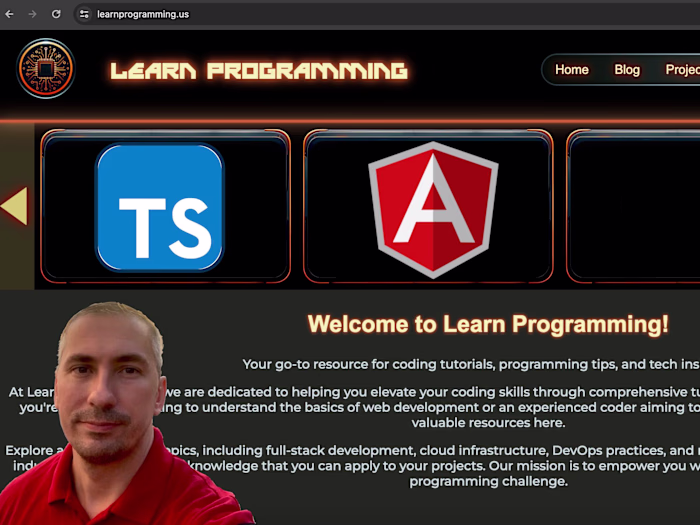 Learn Programming Personal Portfolio Website
