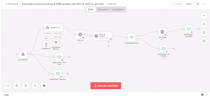 Automate AI phone booking &