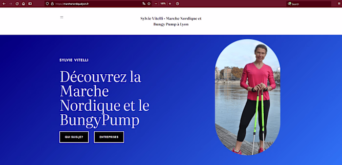 Website for a sports coach