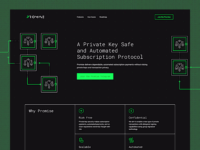 Illustrations for a Blockchain Startup Website