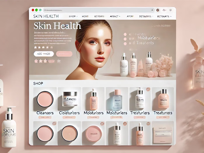 Skin Health E-Commerce Website - UAE