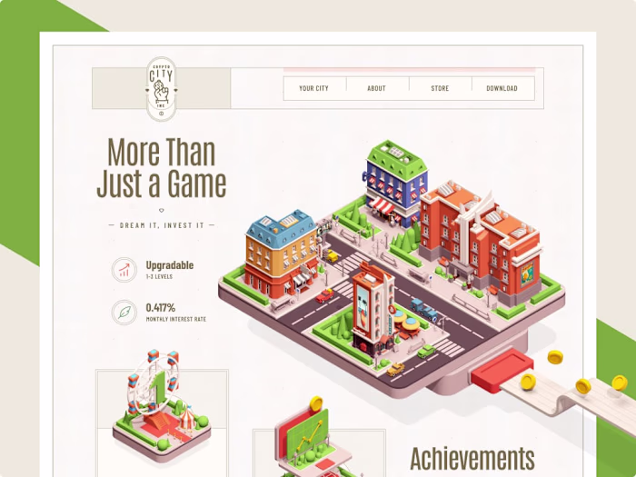 Crypto City / Web site design