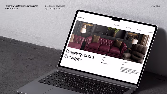 Interior Designer Website - Omar H.