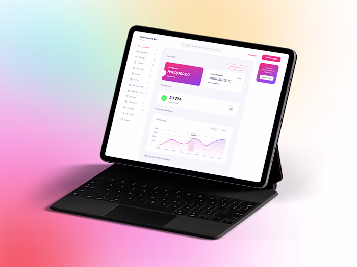 Web Design Overhaul for Big Fintech Company