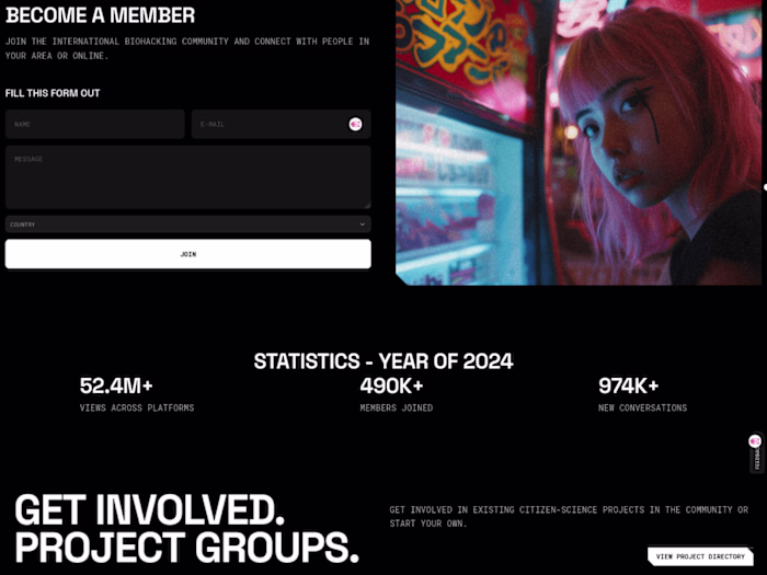 Website - International Biohacking Community