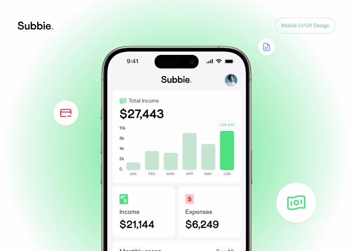 Subbie | Income Expense diary for Tradepeson