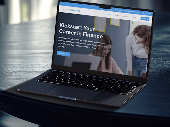 WordPress Website for a Finance Course Platform
