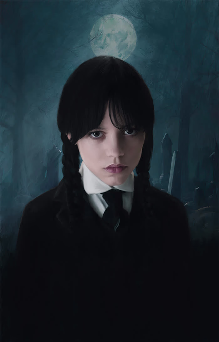 Wednesday - Fine Art Poster Illustration