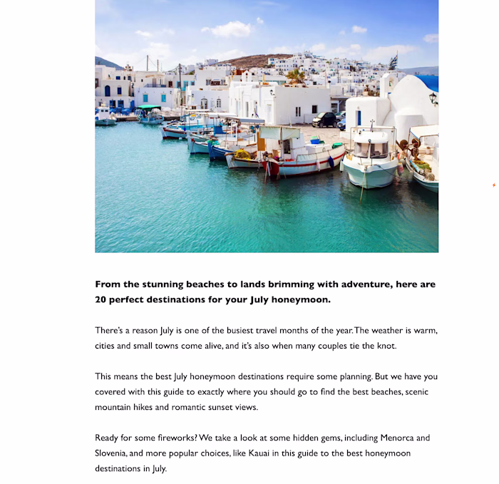 Travel Blog Content Writing