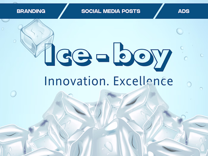 Branding, Social Media, Ads : Ice-boy