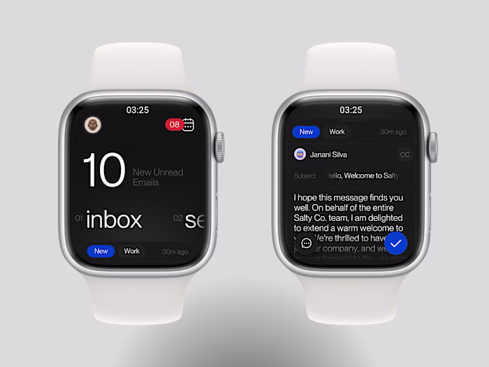 Email client for watchOS