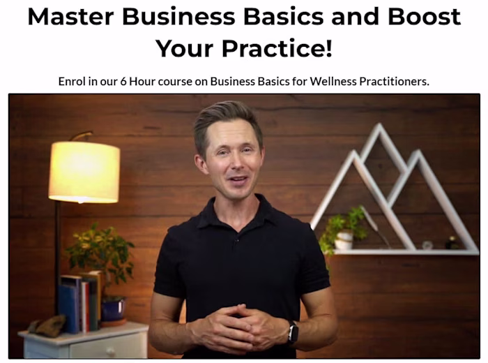 Course on Business Basics for Wellness Practitioners