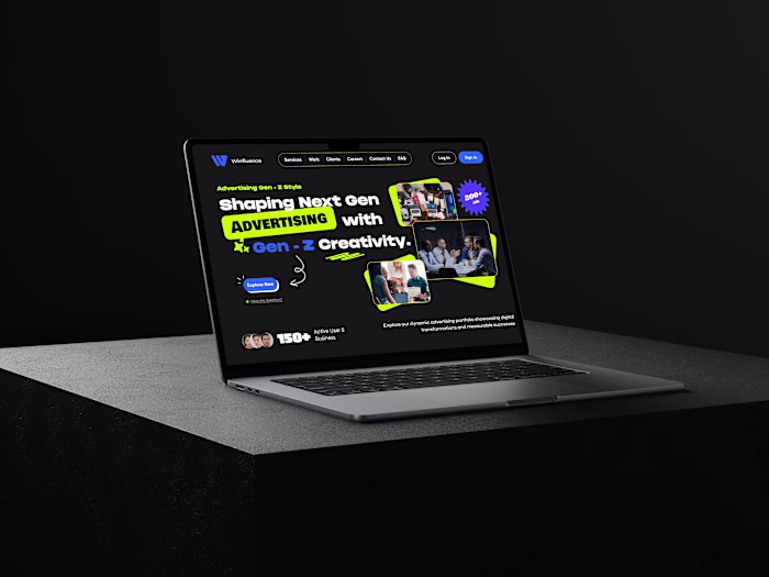 🚀 Gen-Z Advertising Website UI Concept is Live! 🔗 Website ...