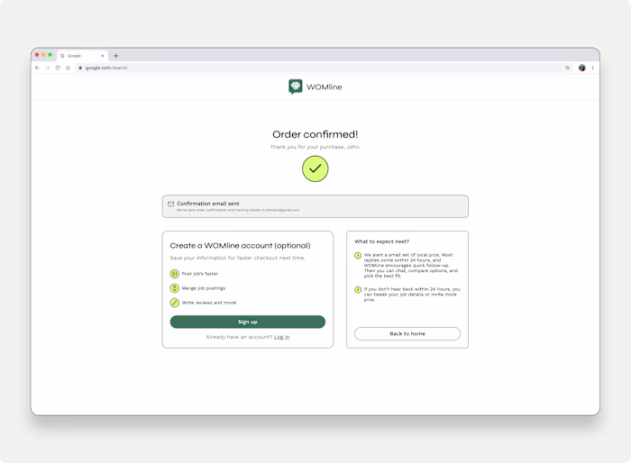 A couple screens I have been working on for a home services ...