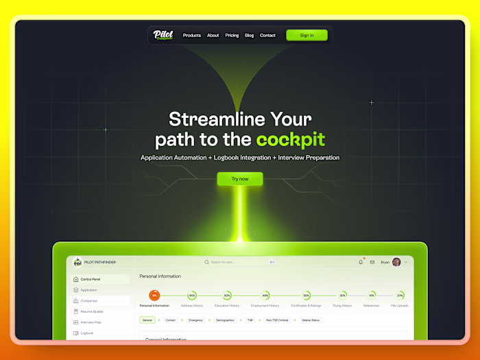 Pilot Pathfinder (Framer Development)