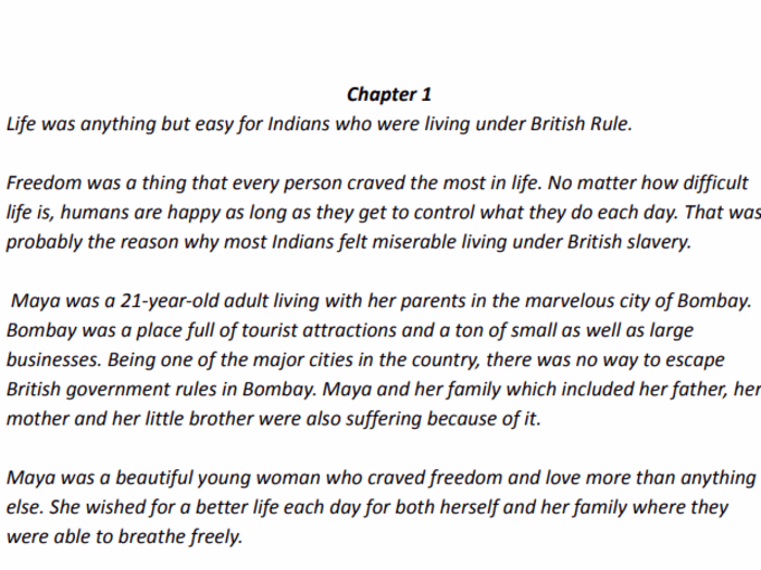 British Romance short story