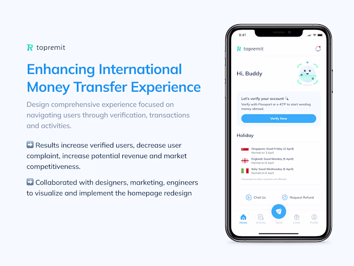 Enhancing International Money Transfer Experience