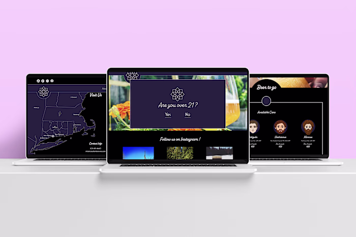 Caius Farm Brewery Website Design